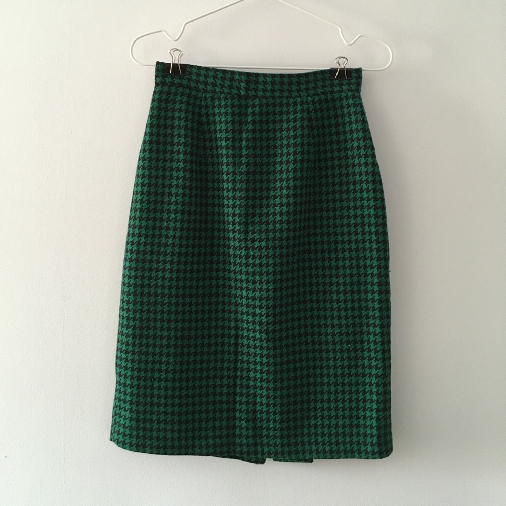 Vintage Houndstooth Skirt